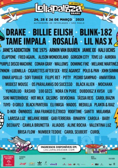 Blink-182, Billie Eilish y Drake irán al Lollapalooza Brasil