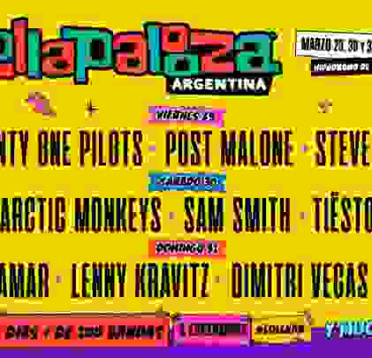 Conoce los detalles de Lollapalooza Argentina 2019