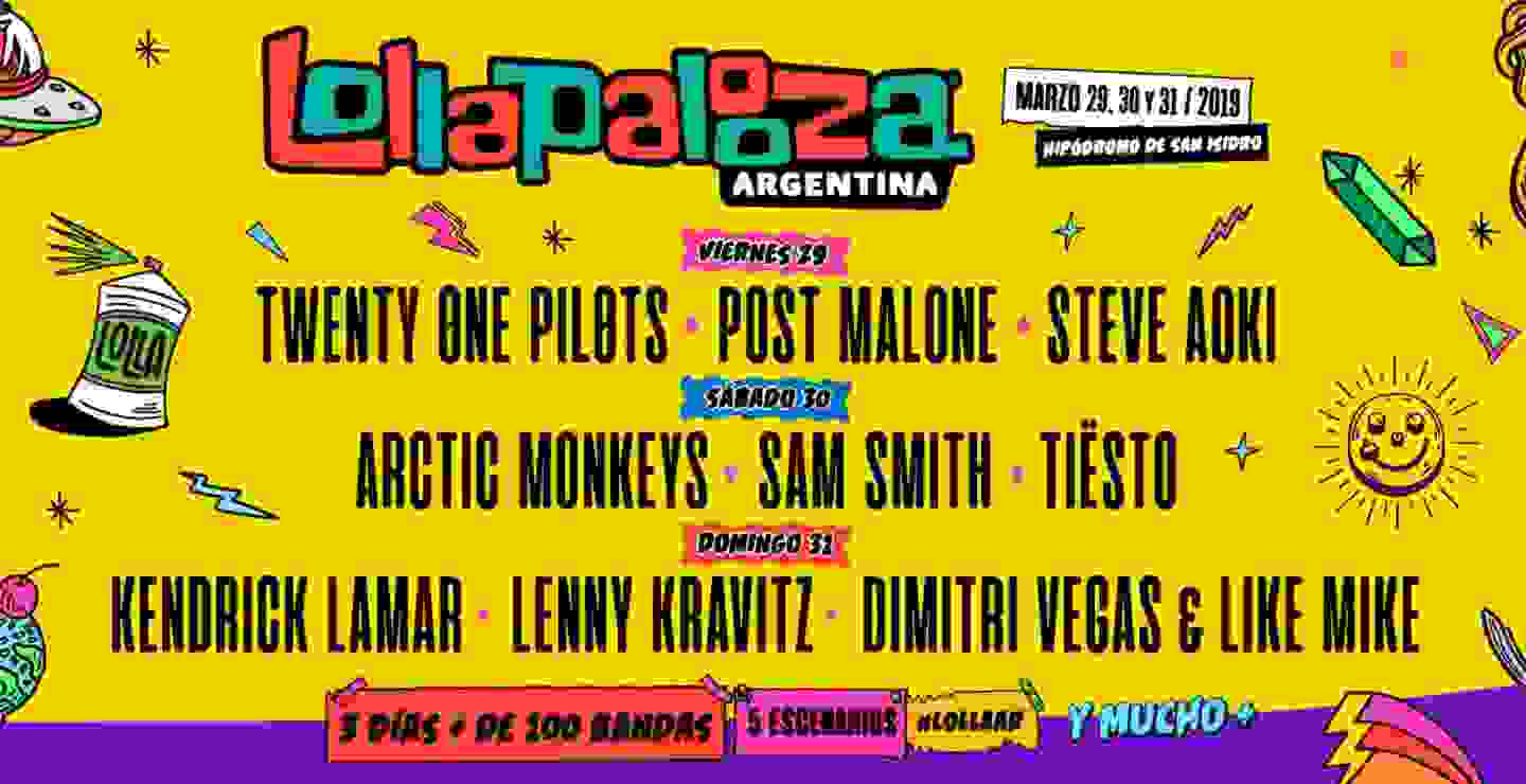 Conoce los detalles de Lollapalooza Argentina 2019
