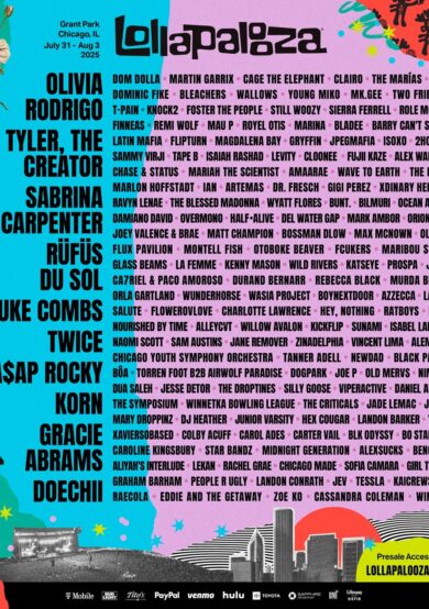 Lollapalooza Chicago 2025 anuncia lineup