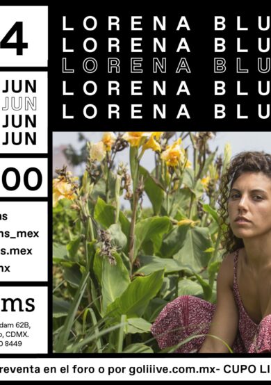 Lorena Blume se presentará en la CDMX