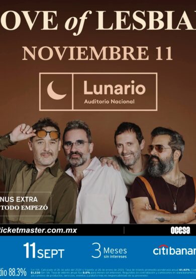 PRECIOS: Love of Lesbian ofrecerá un show en el Lunario del Auditorio Nacional