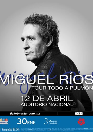 PRECIOS: La leyenda de rock en español, Miguel Ríos, llegará al Auditorio Nacional