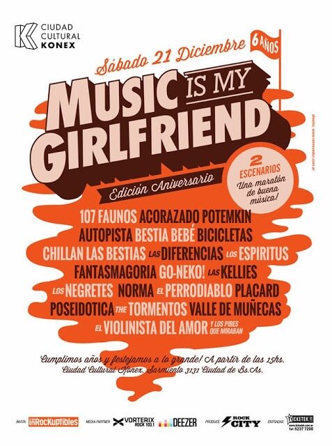 Music is my Girlfriend anuncia cartel