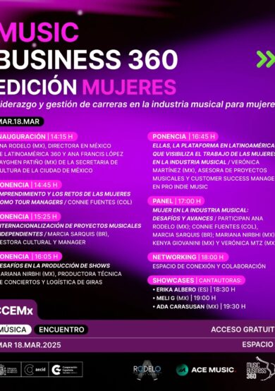 Music Business 360 Edición Mujeres en el Centro Cultural de España