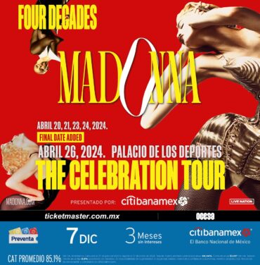¡Nueva fecha! Madonna en el Palacio de los Deportes