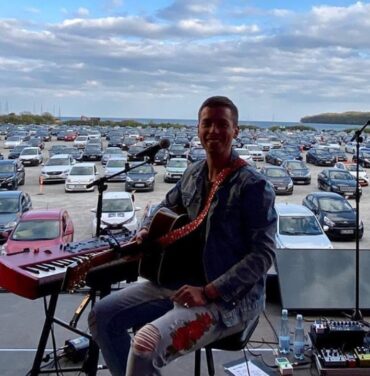 Se realizó un concierto drive-in en Dinamarca