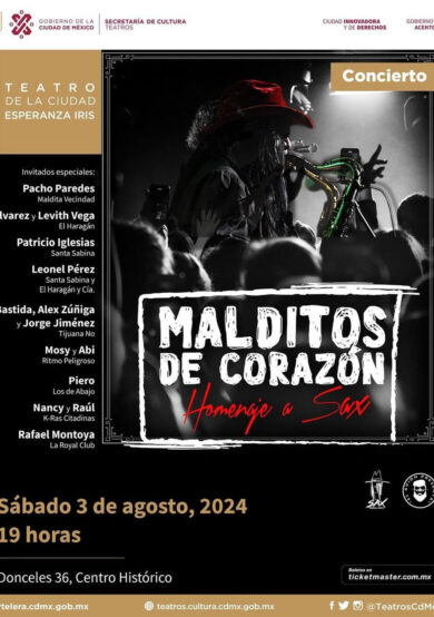 Malditos de Corazón: Un homenaje a Sax en el Teatro de la Ciudad