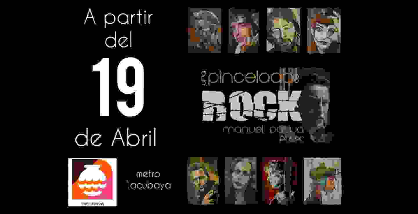 Manuel Padua exhibirá pinturas de rock en metro Tacubaya