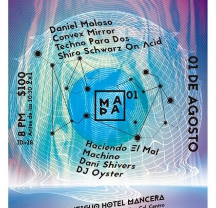 Mapa 001: Electro nacional en el Antiguo Hotel Mancera