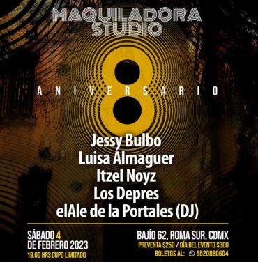 Asiste al octavo aniversario de Maquiladora Studio