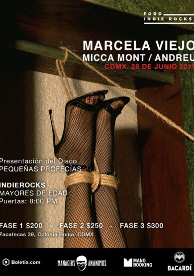 Marcela Viejo se presentará en el Foro Indie Rocks!