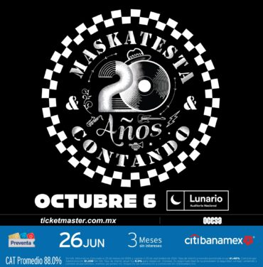 PRECIOS: Maskatesta celebrará 20 años en el Lunario del Auditorio Nacional