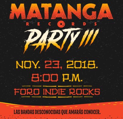 HP Recomienda:Disfruta de la fiesta de Matanga Records