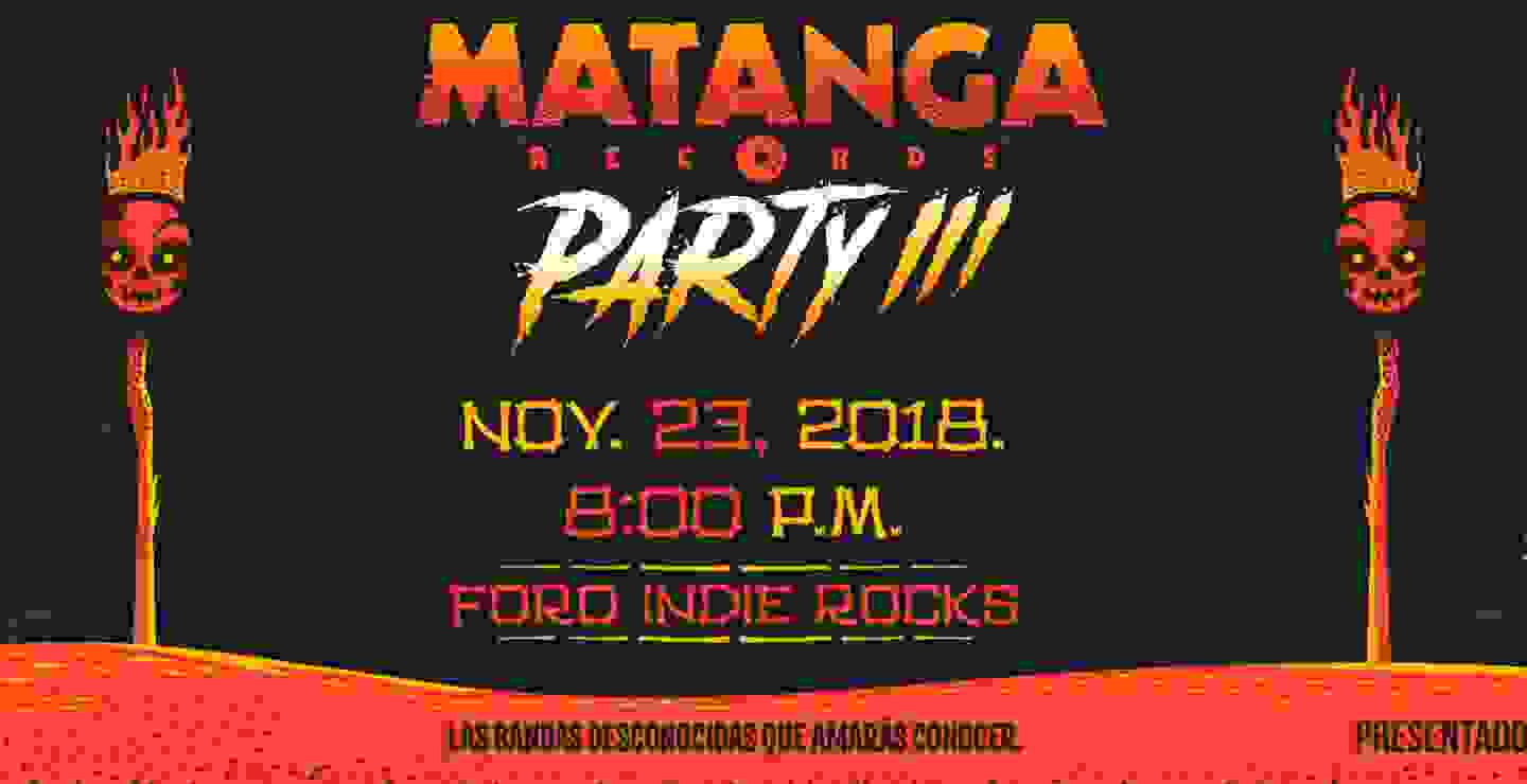 HP Recomienda:Disfruta de la fiesta de Matanga Records