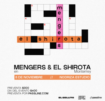 El Shirota y Mengers invadirán Nodriza Estudio