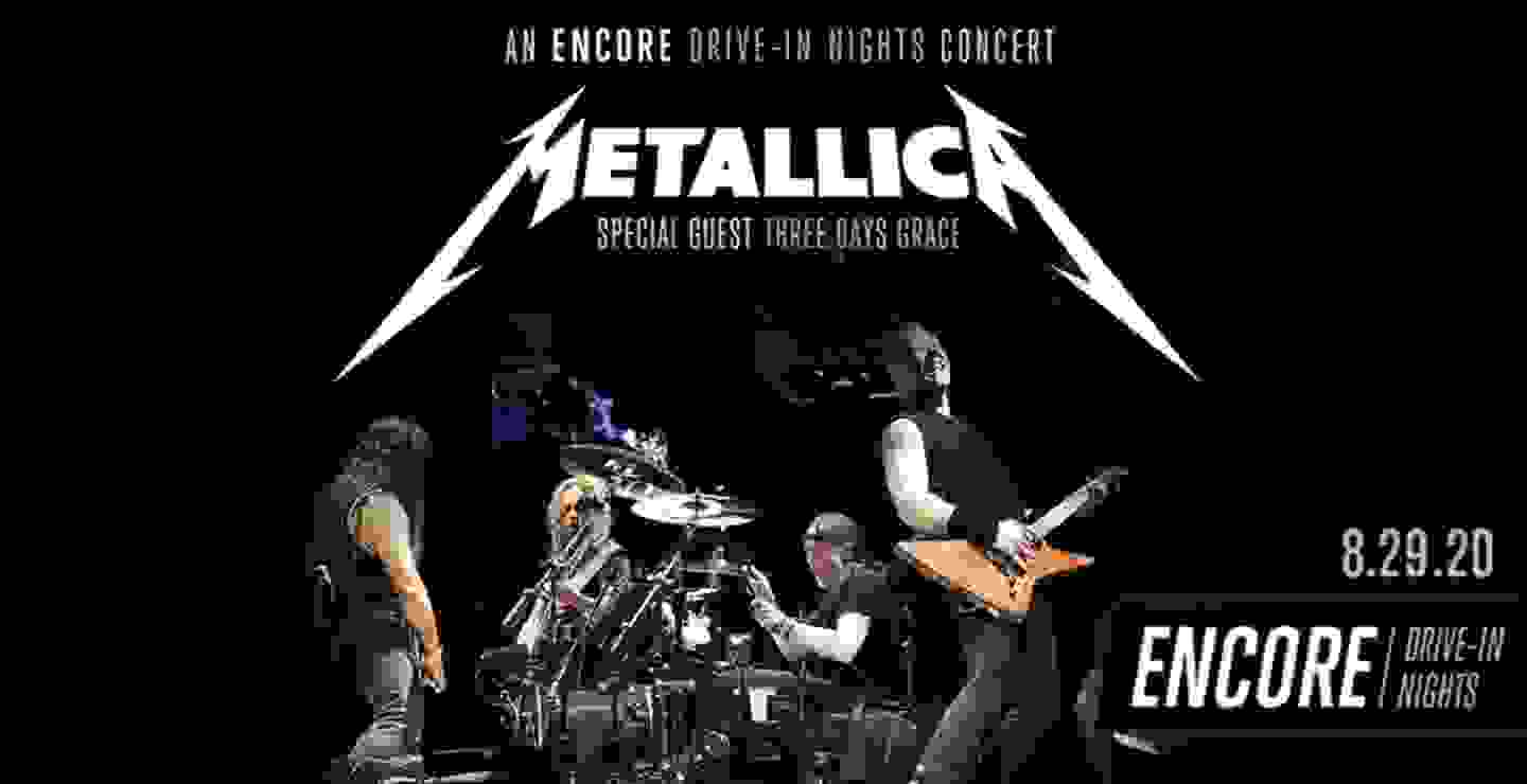 Metallica ofrecerá concierto por ‘Encore Drive-In Nights’
