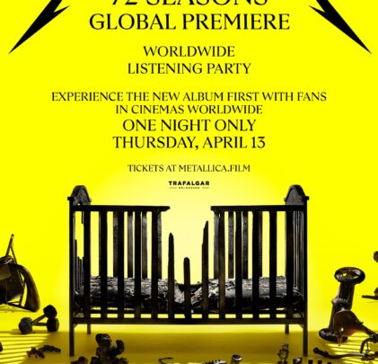 Metallica tendrá una listening party en cines del mundo