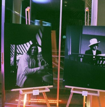 Festejando la visita de The Rolling Stones con Michael Cooper