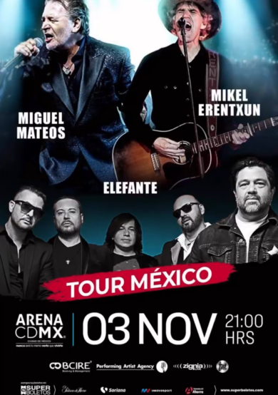 Miguel Mateos y Mikel Erentxun ofrecerán concierto en la Arena CDMX