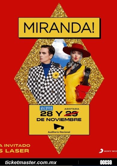 Miranda! llegará al Auditorio Nacional
