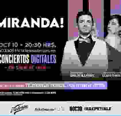 Miranda! anuncia show vía streaming