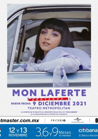 Mon Laferte ofrecerá tres conciertos en el Teatro Metropólitan