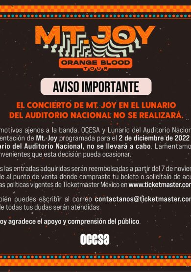 CANCELADO: Mt. Joy llegará al Lunario del Auditorio Nacional