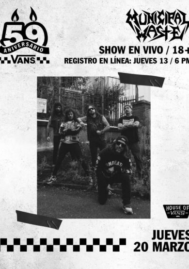 Municipal Waste, Los Diabólicos y más actividades en el 59 aniversario de Vans