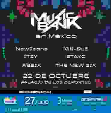 PRECIOS: Music Bank regresa a la Ciudad de México