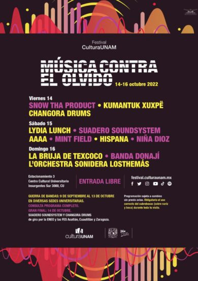 Música Contra El Olvido en el Festival Cultural UNAM 2022