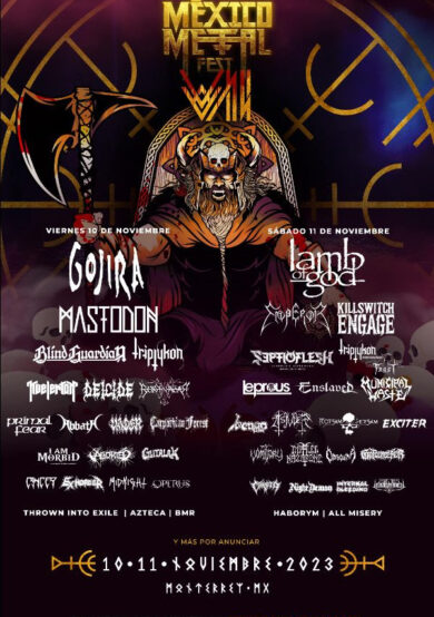 México Metal Fest 2023 revela las bandas por día