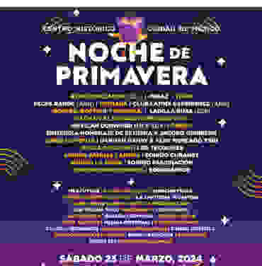 HORARIOS: Festival Noche de Primavera 2024