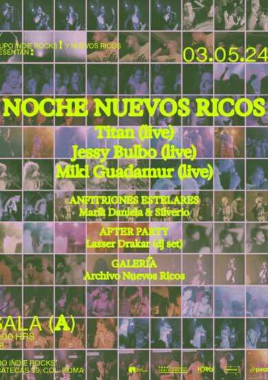 Únete a la celebración de Noche Nuevos Ricos en Foro Indie Rocks!