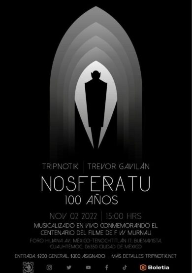 ¡Nueva fecha! NOSFERATU musicalizada por Tripnotik