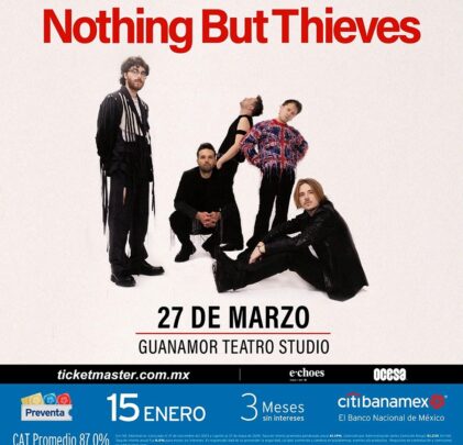 PRECIOS: Nothing But Thieves llegará a Guadalajara