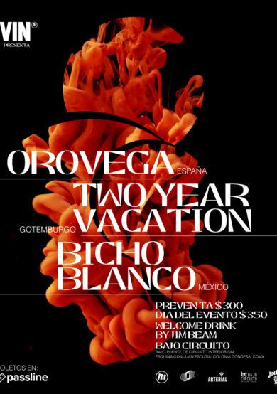 Orovega, Two Year Vacation y Bicho Blanco llegarán a Bajo Circuito