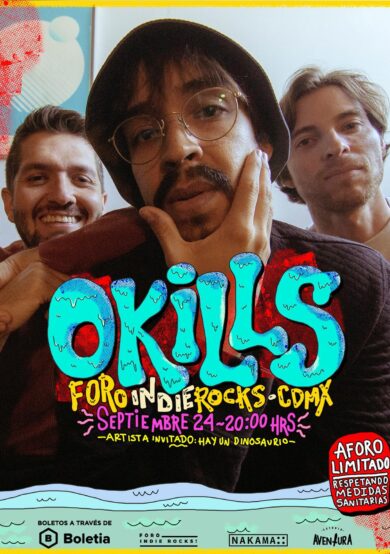 Okills ofrecerá concierto en el Foro Indie Rocks!