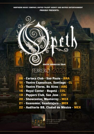 Opeth llegará al Auditorio BB