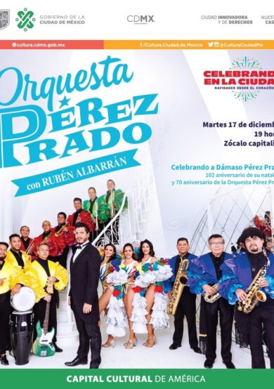 La Orquesta de Pérez Prado se presentará en el Zócalo