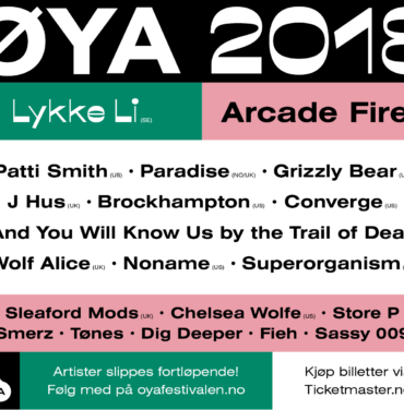 Conoce el cartel de Festival Øya 2018