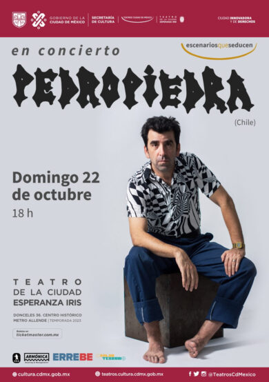 Pedropiedra dará concierto en el Teatro de la Ciudad Esperanza Iris