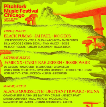 Todo listo para el Pitchfork Music Festival 2024