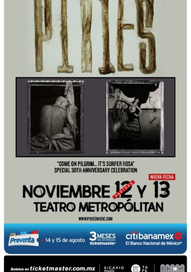 Pixies se presentará en el Teatro Metropólitan