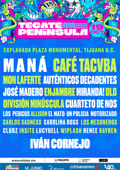 PRECIOS: Festival Tecate Península 2024 anuncia lineup