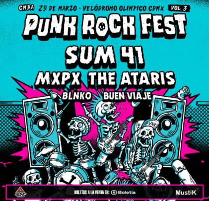 Sum 41 cancela su presentación en el CMBA Punk Rock Fest Vol 3