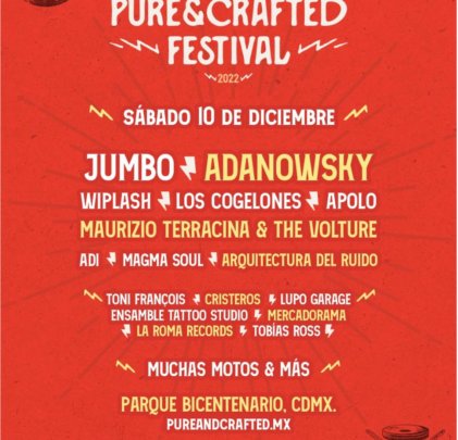 Conoce el lineup del Pure & Crafted Festival