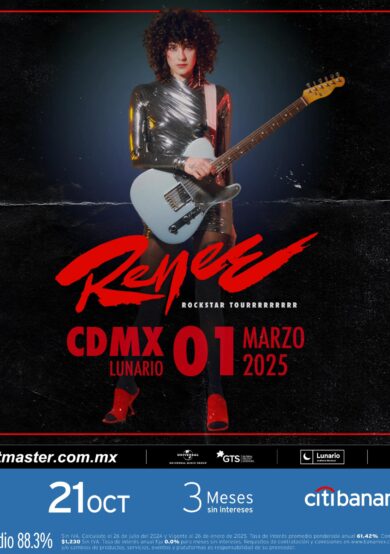 PRECIOS: RENEE ofrecerá un show en el Lunario del Auditorio Nacional