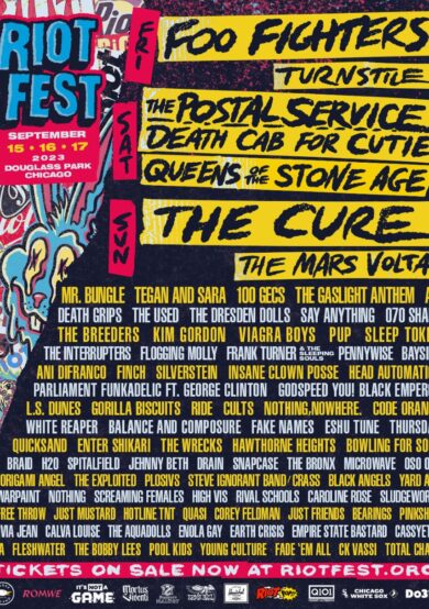 Festival Riot Fest 2023 presenta su lineup y acá te contamos los detalles
