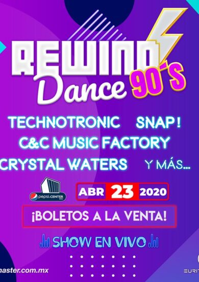 POSPUESTO: Rewind Dance 90s será en el Pepsi Center